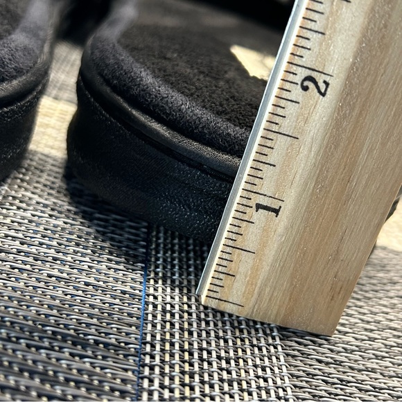 Dearfoams Men’s Easy Slip On Adjustable Slide Slippers 9-10 Medium Black - Picture 8 of 16